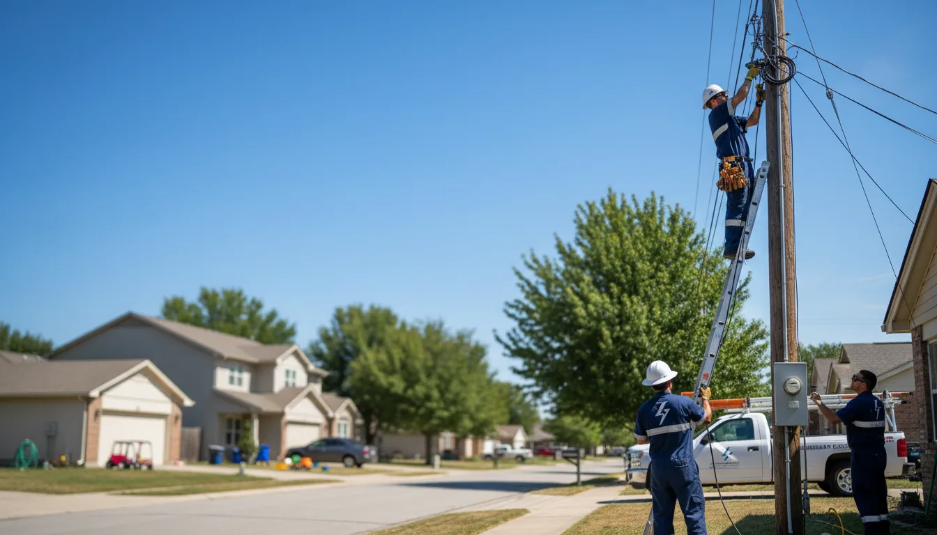 Residential electrician providing installation services in Mason City, IL